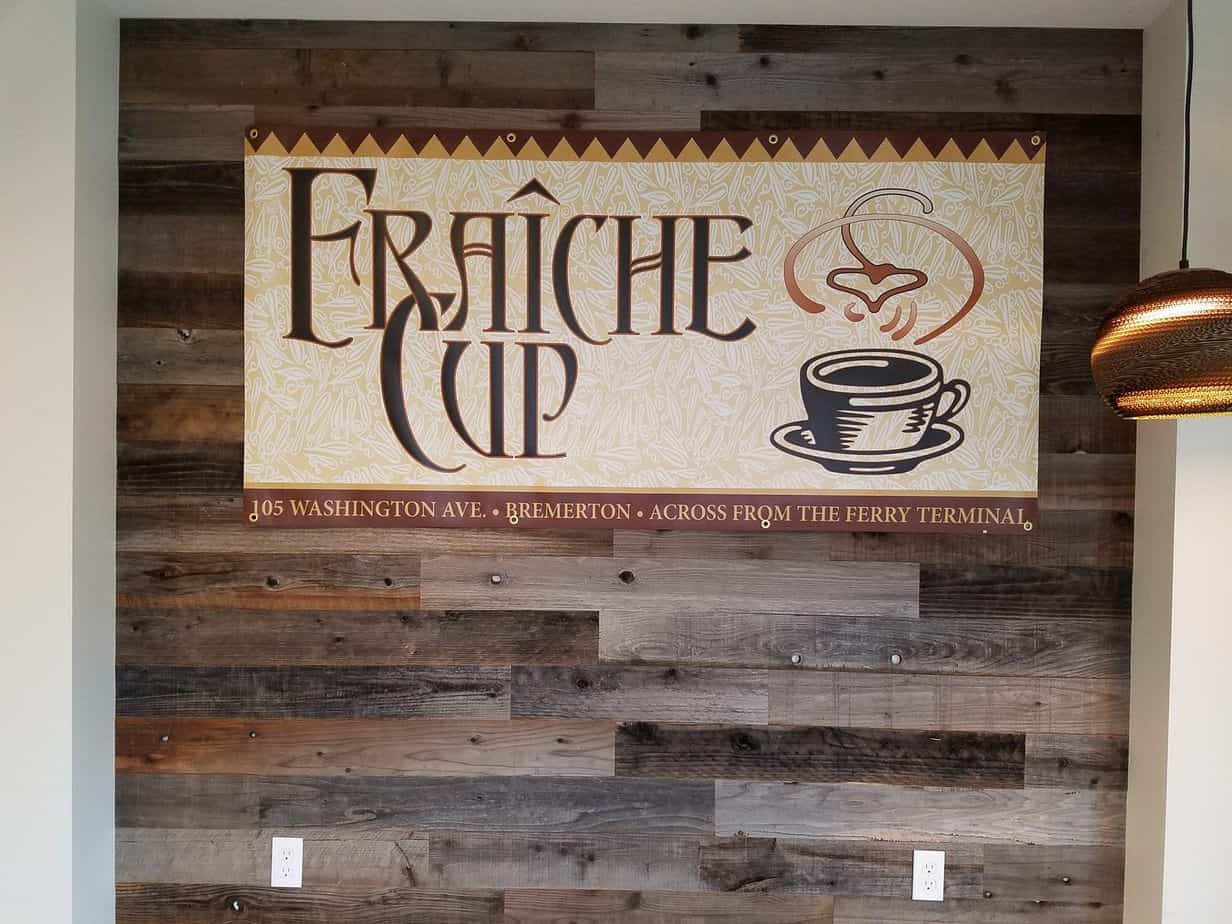 Sign that says \"Eraiche Cup.\"