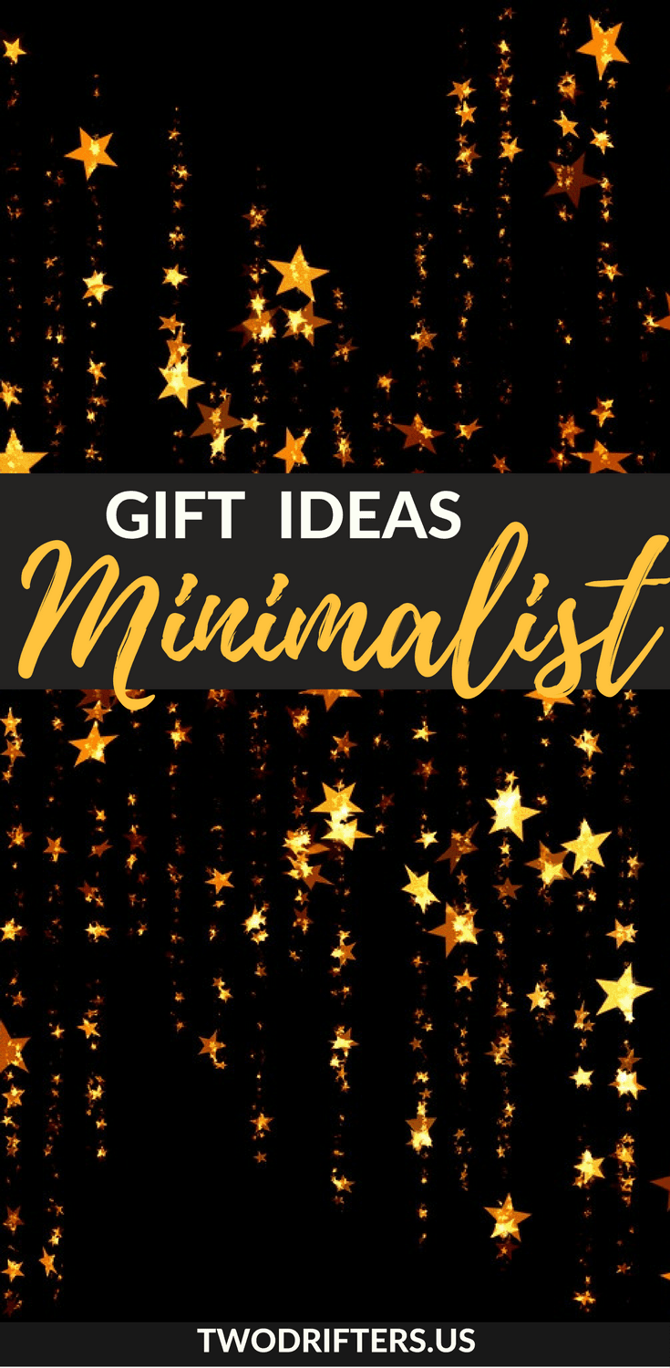 Pinterest social share image that says, "Gift Ideas Minimalist."