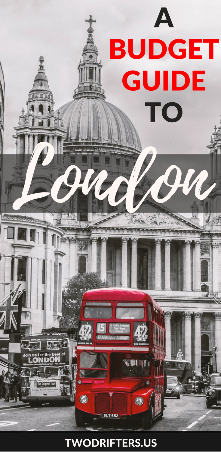 Pinterest social share image that says "A Budget Guide to London."