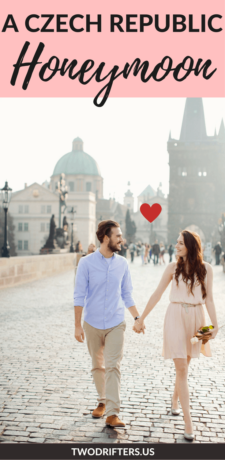 Pinterest social share image that says, "A Czech Republic Honeymoon."