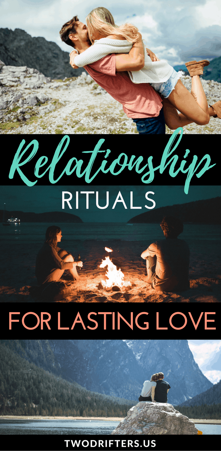 Pinterest social share image that says "Relationship Rituals for Lasting Love."