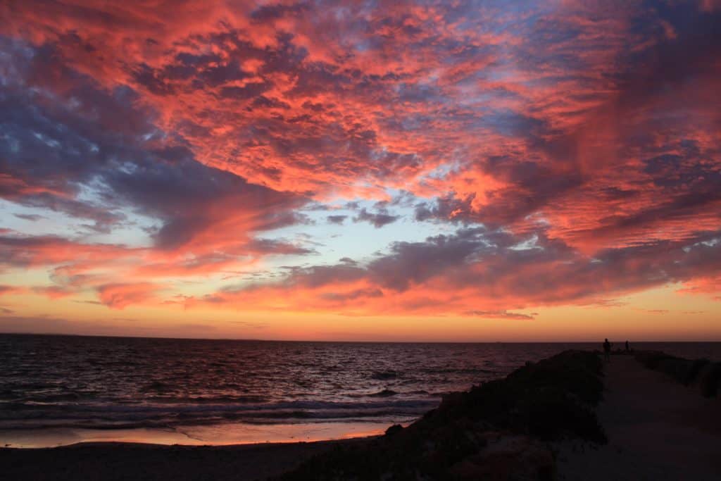 things to do Western Australia - sunset on beach