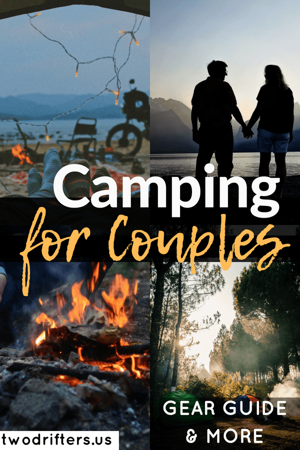 Pinterest social share image that says "Camping for Couples: Gear Guide & More."