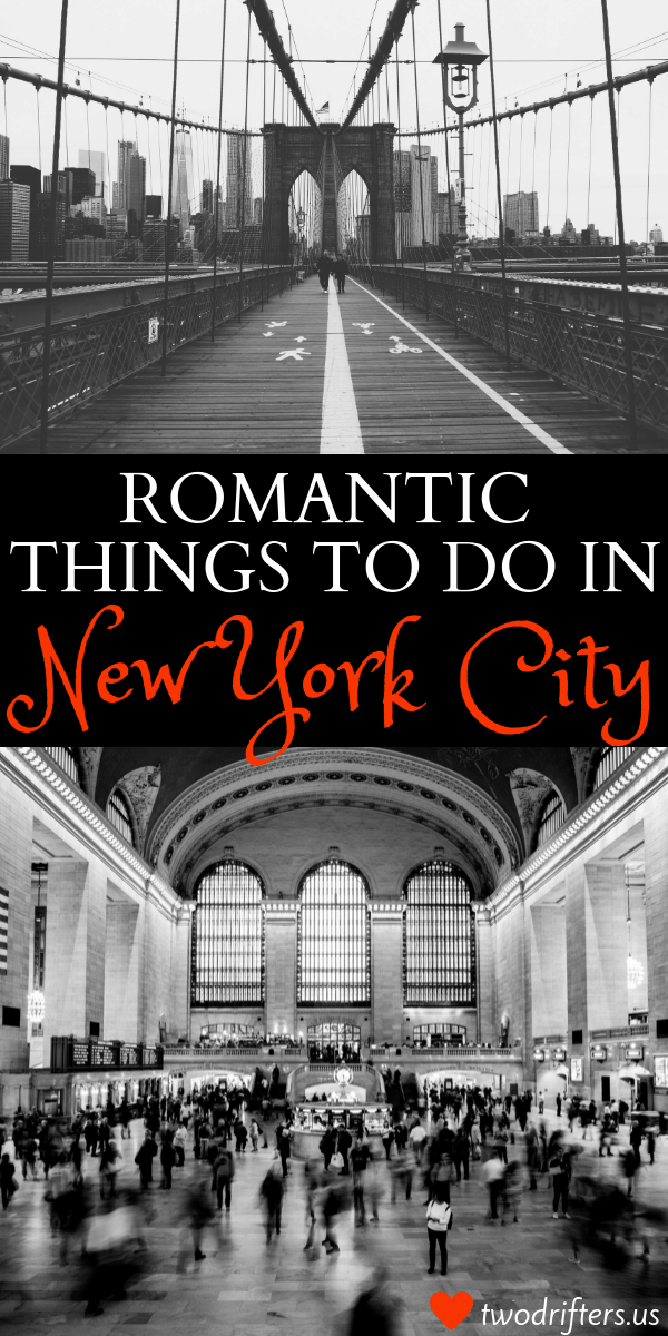 Social share image for Pinterest that says, "Romantic Things to do in New York City."