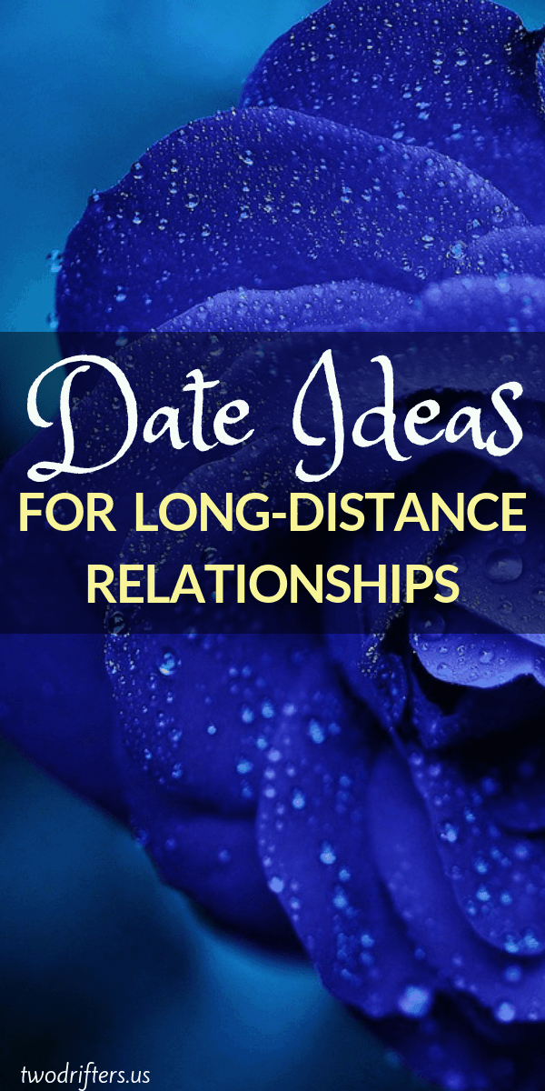 Pinterest social share image that says "Date Ideas for Long-Distance Relationships."