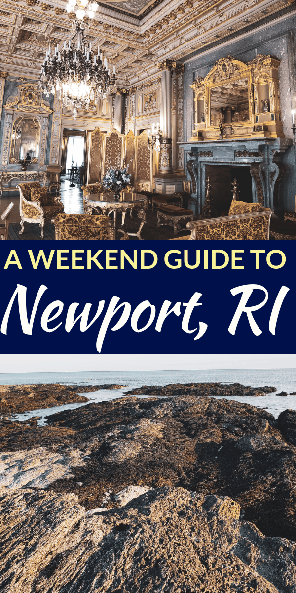 Pinterest social image that says “A weekend guide to Newport RI.”