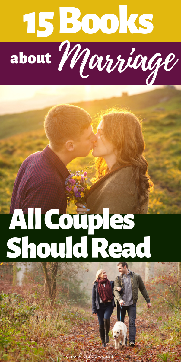 Pinterest social share image that says "15 Books About Marriage All Couples Should Read."