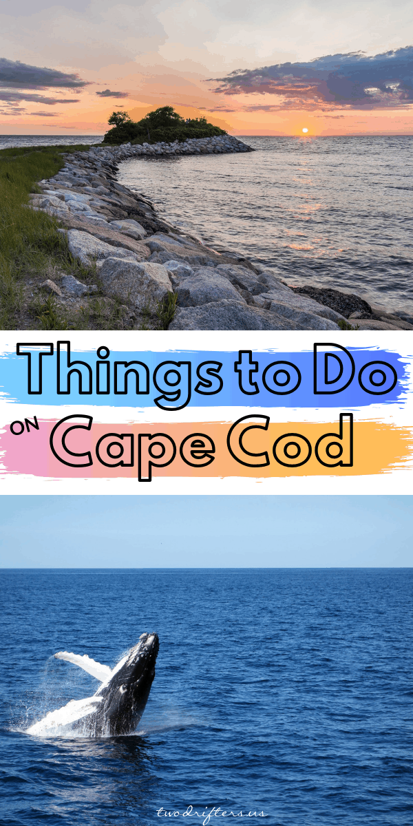Pinterest social share image that says "Things to do on Cape Cod."