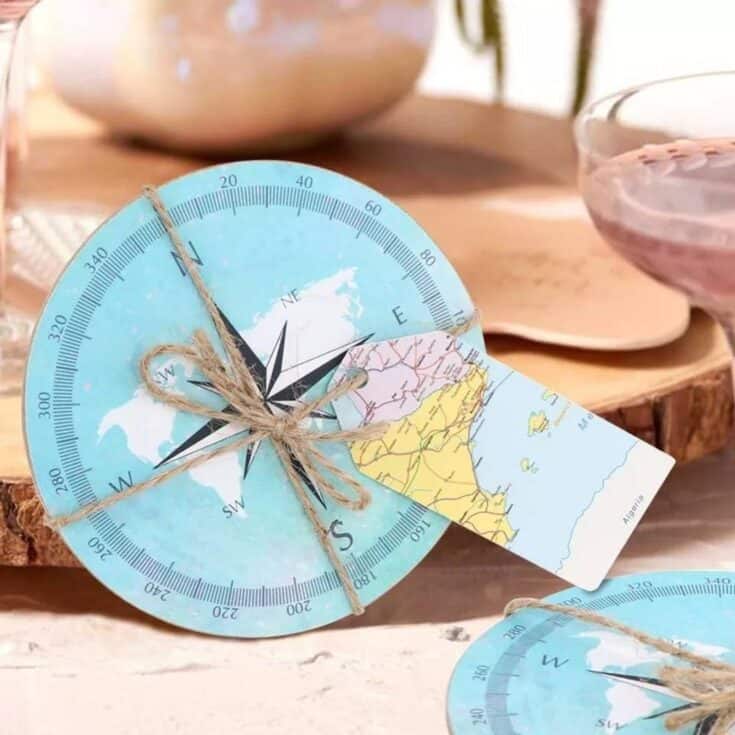 travel themed party favors for wedding