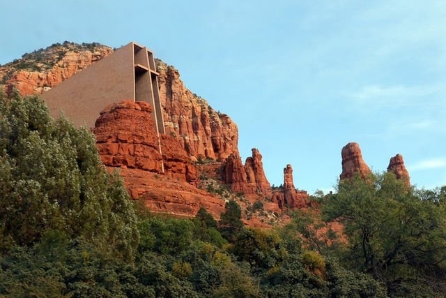 A romantic desert mountain view in Sedona Arizona